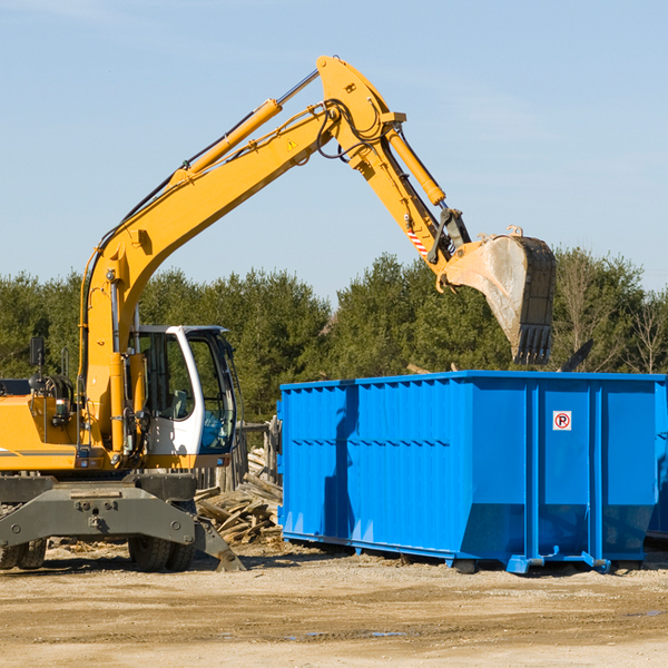 can i choose the location where the residential dumpster will be placed in Tyro Kansas